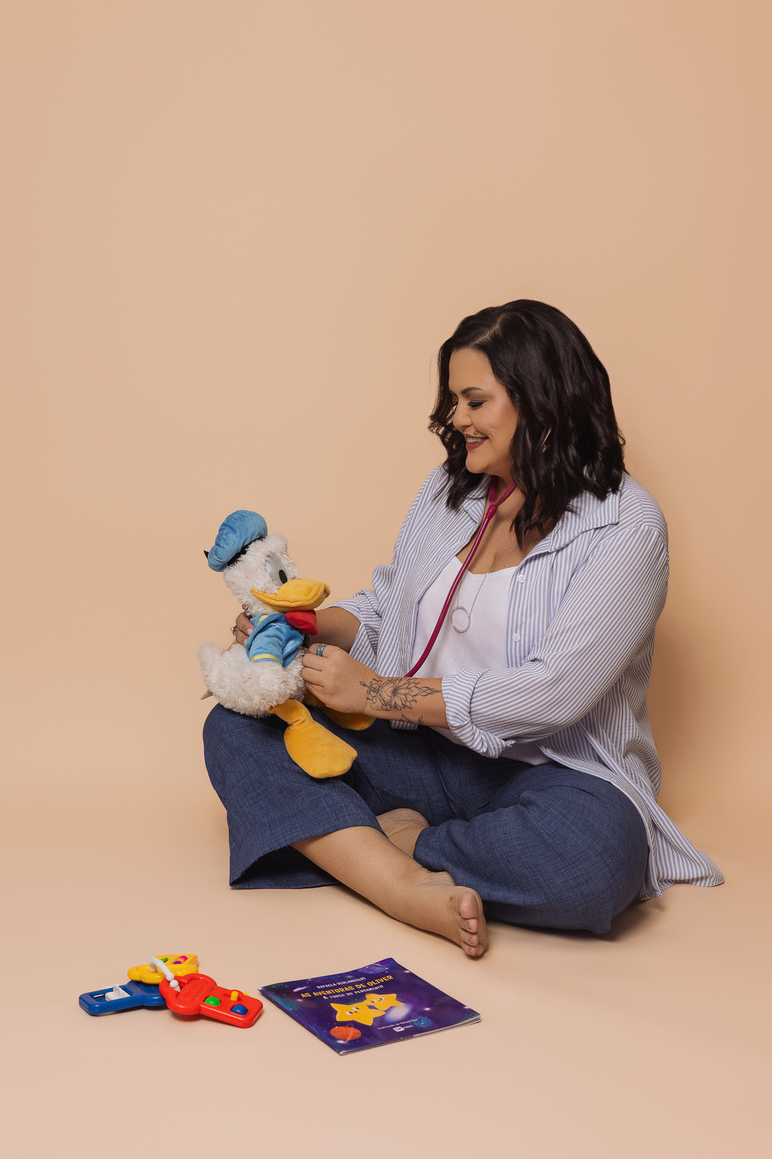 Interação humanizada entre médica e bebê